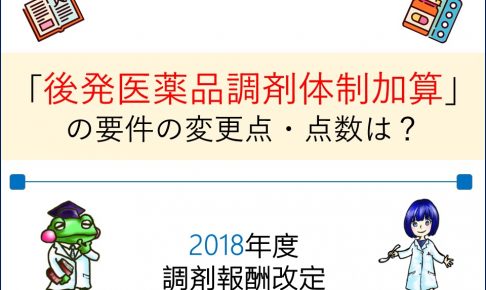 後発医薬品調剤体制加算の変更点とは?